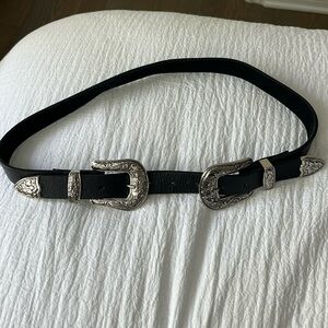 double buckle belt